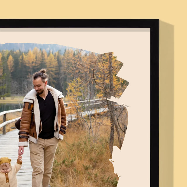 Fotografie Si Semnătură: Un Laur Pentru Tata - Imprimare Cu Ramă 30X40 (Verticală)