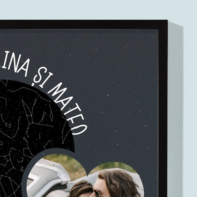 Harta Stelelor: Noua Cale A Vieții Nunta - Imprimare Cu Ramă 30X40 (Verticală)