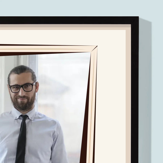 Fotografie Si Semnătură: Profesorul Cu Clasă - Imprimare Cu Ramă 30X40 (Verticală)