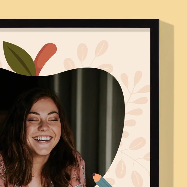 Fotografie Si Semnătură: Educatoare Grădiniță - Imprimare Cu Ramă 30X40 (Verticală)