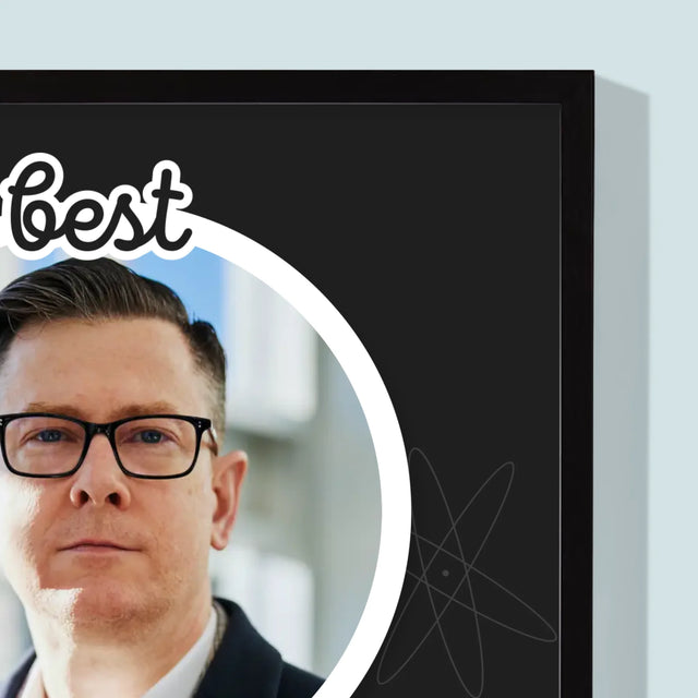 Fotografie Si Semnătură: Teacher Elemente Chimice - Imprimare Cu Ramă 30X40 (Verticală)