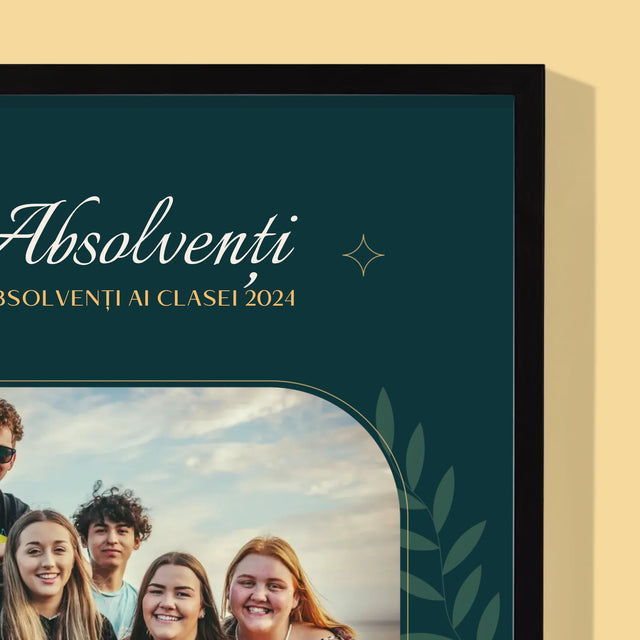 Monogramă: Profesor Vă Mulțumesc - Imprimare Cu Ramă 30X40 (Verticală)