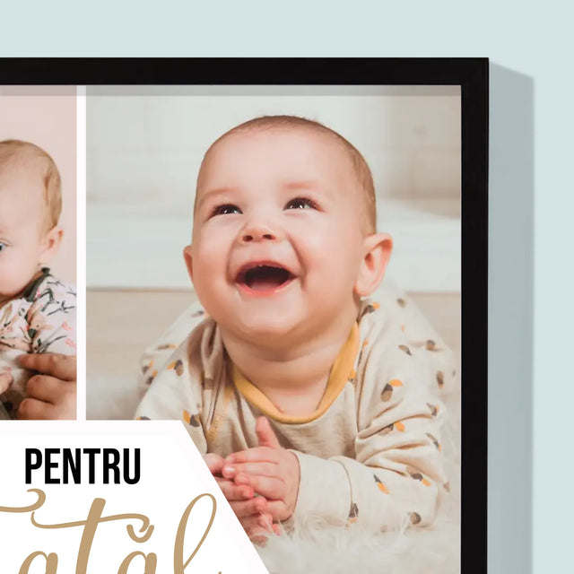 Colaj De Fotografii: Pentru Tatăl Nostru - Imprimare Cu Ramă 30X40 (Verticală)