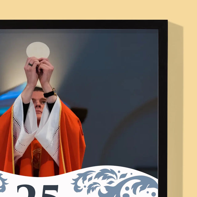 Fotografie Si Semnătură: Jubileul Hirotonirii Preoțești - Imprimare Cu Ramă 30X40 (Verticală)