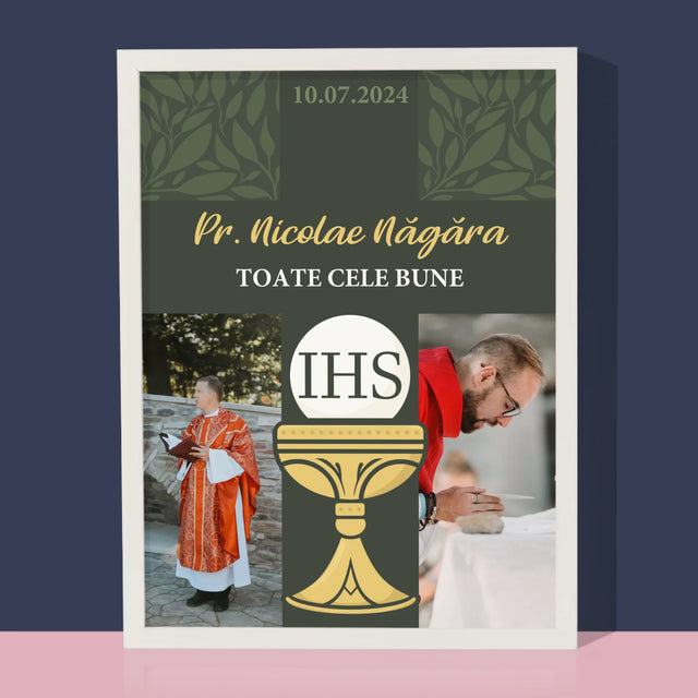 Colaj De Fotografii: Toate Cele Mai Bune Urări - Imprimare Cu Ramă 30X40 (Verticală)