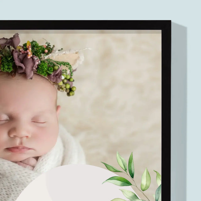 Fotografie Si Semnătură: Mulțumiri Moașei - Imprimare Cu Ramă 30X40 (Verticală)