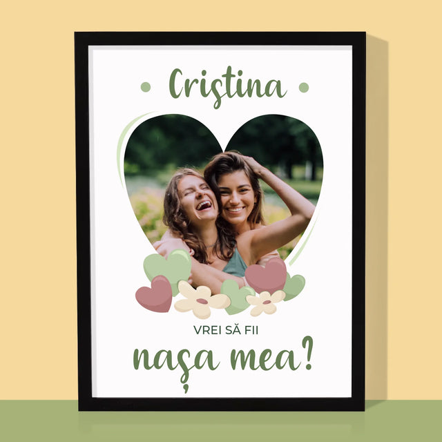 Fotografie Si Semnătură: Vrei Să Fii Martorul Meu - Imprimare Cu Ramă 30X40 (Verticală)