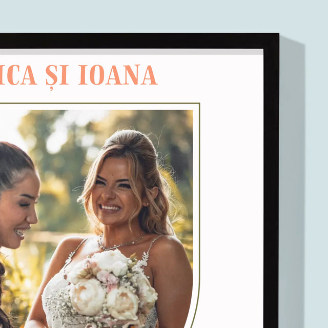 Fotografie Si Semnătură: Nașă Pe Veșnicie - Imprimare Cu Ramă 30X40 (Verticală)