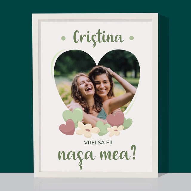 Fotografie Si Semnătură: Vrei Să Fii Martorul Meu - Imprimare Cu Ramă 30X40 (Verticală)