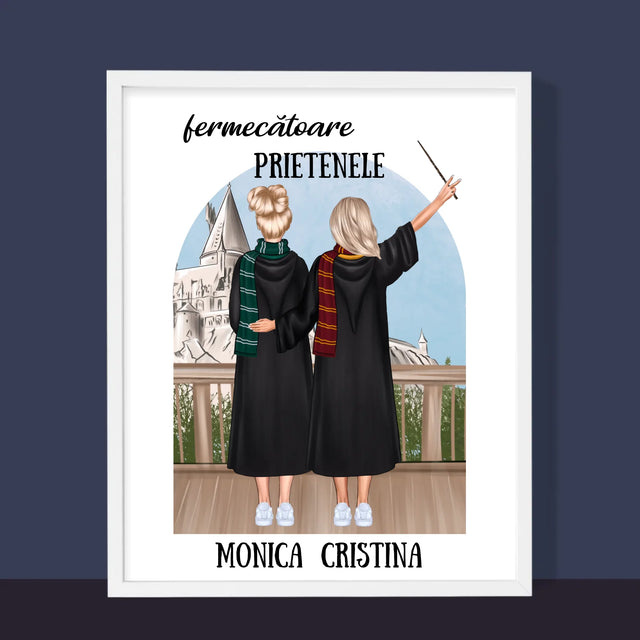 Creator De Personaj: Prietenele Fermecătoare - Imprimare Cu Ramă 30X40 (Verticală)