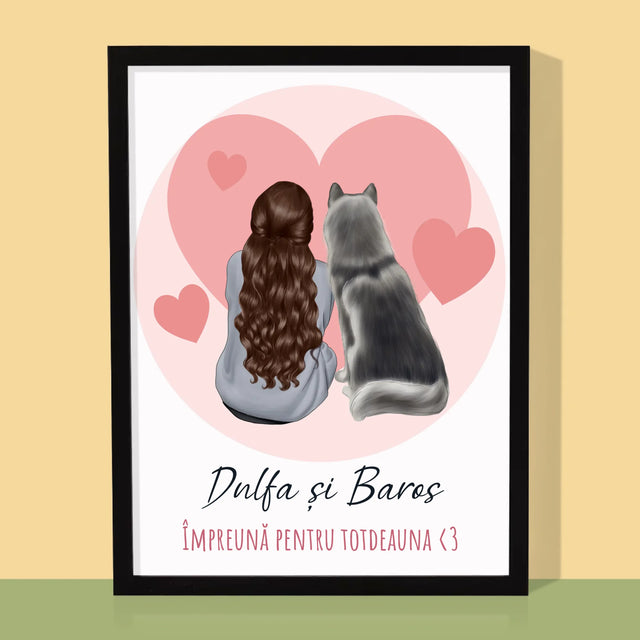 Creator De Personaj: Prietenul Canin - Imprimare Cu Ramă 30X40 (Verticală)