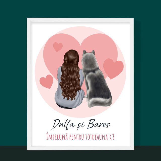 Creator De Personaj: Prietenul Canin - Imprimare Cu Ramă 30X40 (Verticală)