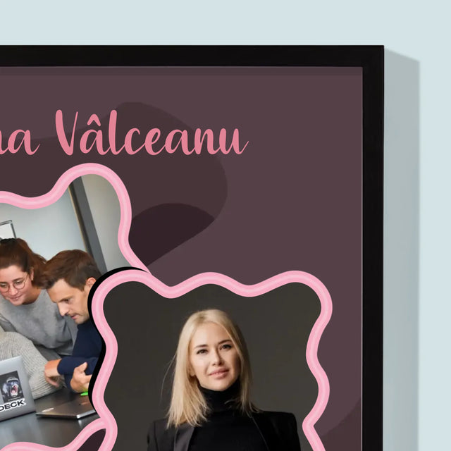 Colaj De Fotografii: Cea Mai Bună Femeie Șef - Imprimare Cu Ramă 30X40 (Verticală)