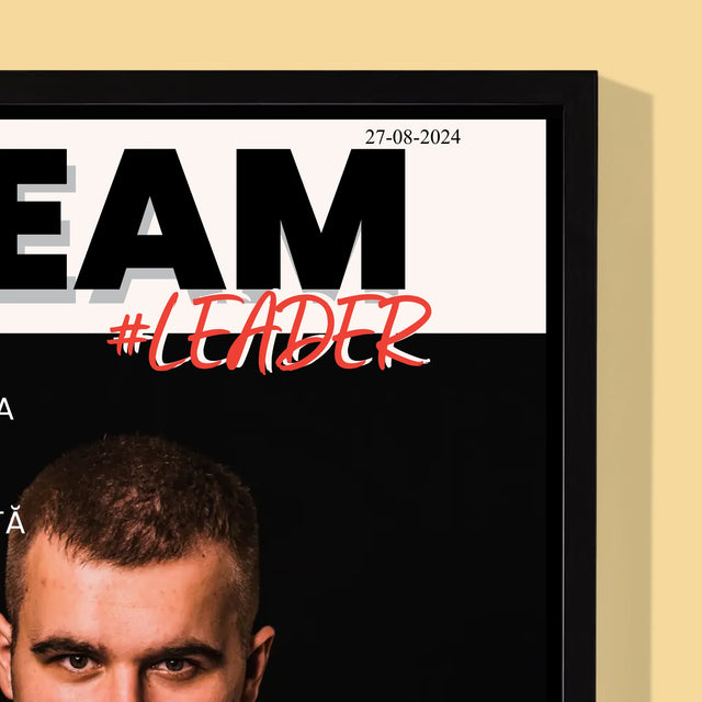 Copertă Derevistă: Team Lider - Imprimare Cu Ramă 30X40 (Verticală)
