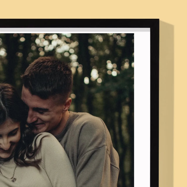 Fotografie Si Semnătură: Spotify Cu Cod Qr - Imprimare Cu Ramă 30X40 (Verticală)