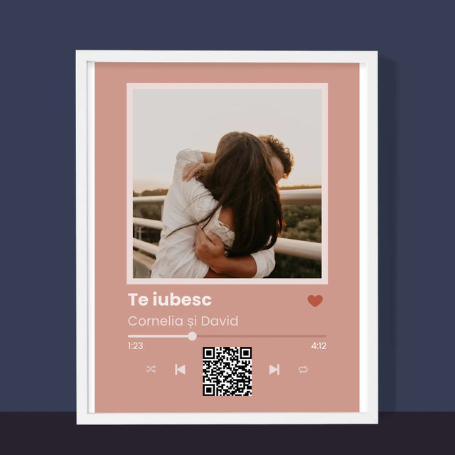 Fotografie Si Semnătură: Cântecul Tău Cu Cod - Imprimare Cu Ramă 30X40 (Verticală)