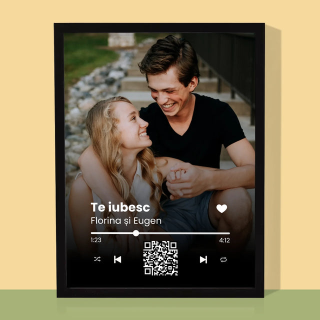 Fotografie Si Semnătură: Cântecul Vostru Cu Cod Qr - Imprimare Cu Ramă 30X40 (Verticală)