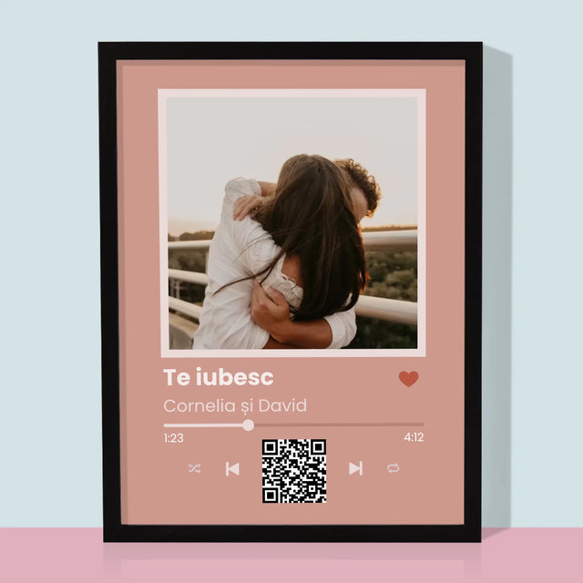 Fotografie Si Semnătură: Cântecul Tău Cu Cod - Imprimare Cu Ramă 30X40 (Verticală)