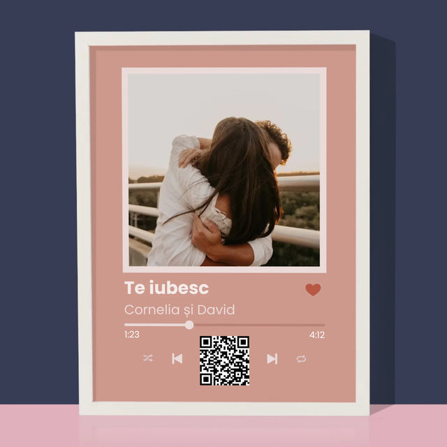 Fotografie Si Semnătură: Cântecul Tău Cu Cod - Imprimare Cu Ramă 30X40 (Verticală)