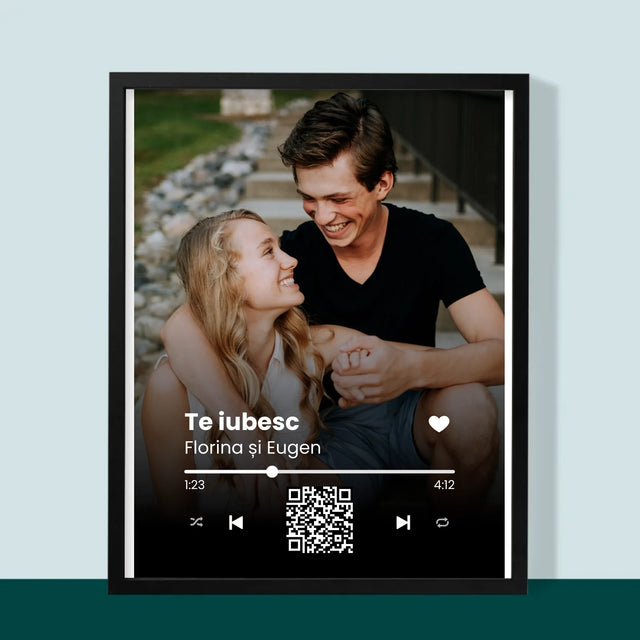 Fotografie Si Semnătură: Cântecul Vostru Cu Cod Qr - Imprimare Cu Ramă 30X40 (Verticală)