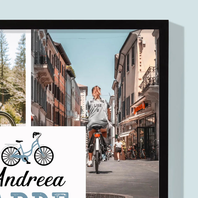 Colaj De Fotografii: Arde Calorii, Dar Nu Combustibil - Imprimare Cu Ramă 30X40 (Verticală)