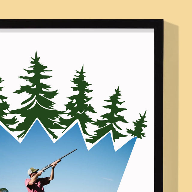 Formă Din Fotografii: Regele Pădurii - Imprimare Cu Ramă 30X40 (Verticală)