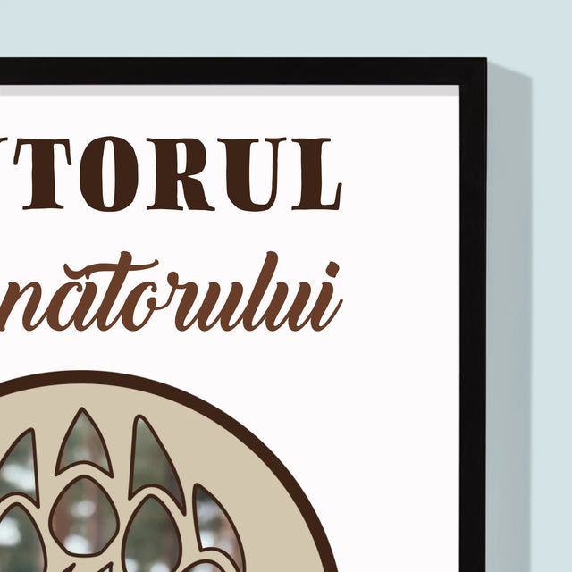 Formă Din Fotografii: Ajutorul Vânătorului - Imprimare Cu Ramă 30X40 (Verticală)