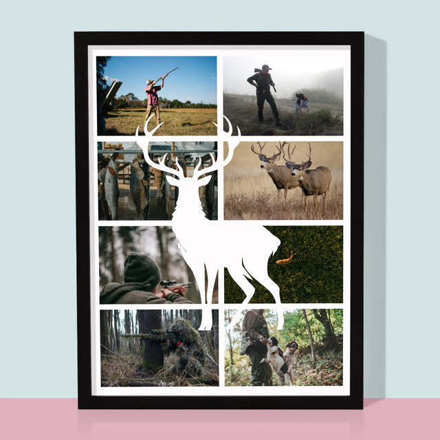 Colaj De Fotografii: Vânător - Imprimare Cu Ramă 30X40 (Verticală)