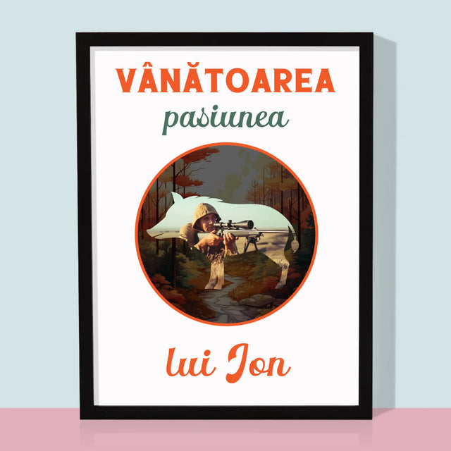 Fotografie Si Semnătură: Pasiune De Vânătoare - Imprimare Cu Ramă 30X40 (Verticală)