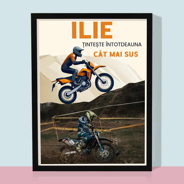 Fotografie Si Semnătură: Țintește Întotdeauna  Cât Mai Sus - Imprimare Cu Ramă 30X40 (Verticală)