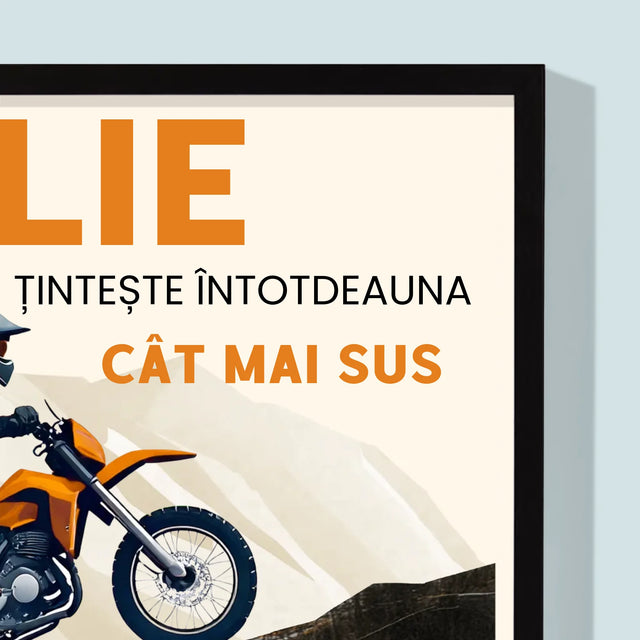 Fotografie Si Semnătură: Țintește Întotdeauna  Cât Mai Sus - Imprimare Cu Ramă 30X40 (Verticală)