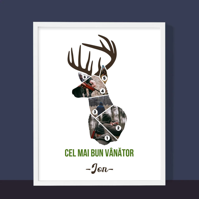 Formă Din Fotografii: Cel Mai Bun Vânător - Imprimare Cu Ramă 30X40 (Verticală)