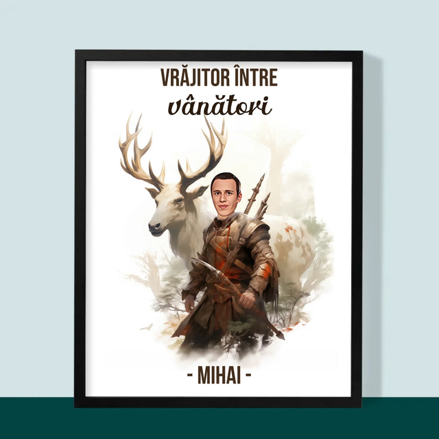 Personajul Tău: Vrăjitor Între Vânători - Imprimare Cu Ramă 30X40 (Verticală)