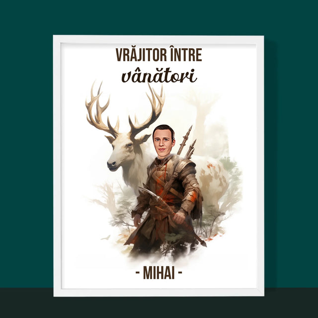 Personajul Tău: Vrăjitor Între Vânători - Imprimare Cu Ramă 30X40 (Verticală)