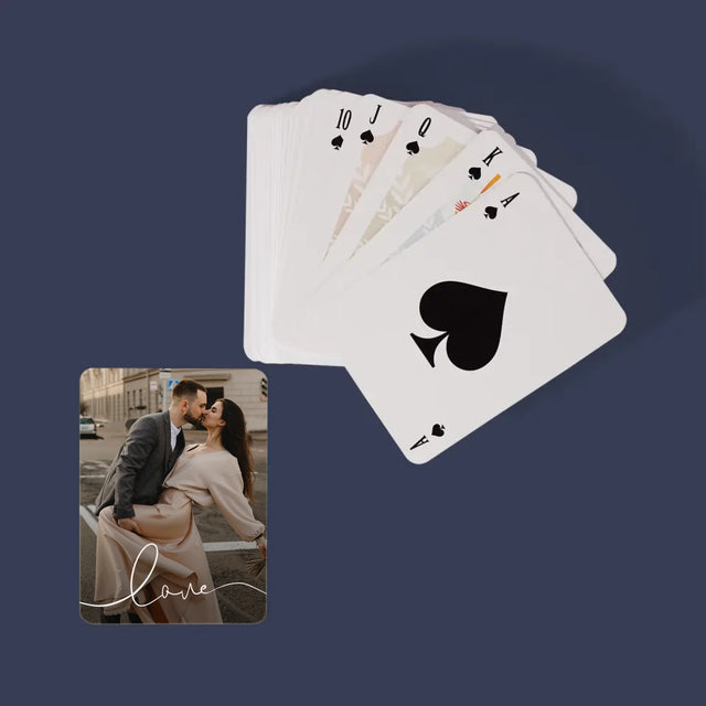 Foto: Inscripție de dragoste - Cărți de joc | RO