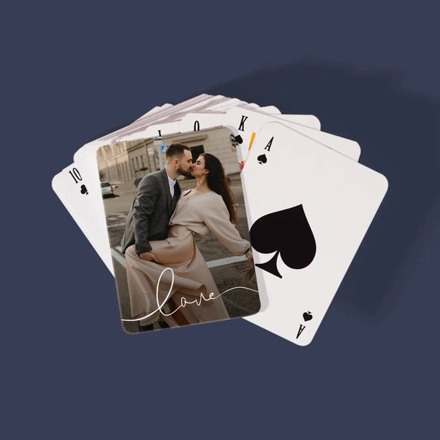 Foto: Inscripție de dragoste - Cărți de joc | RO