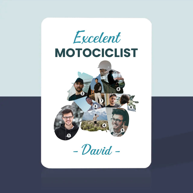 Formă Din Fotografii: Motociclist Excelent - Cărți De Jok