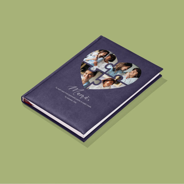 Colaj De Fotografii: Inimă Puzzle Pentru Mama - Carte Pentru Notițe