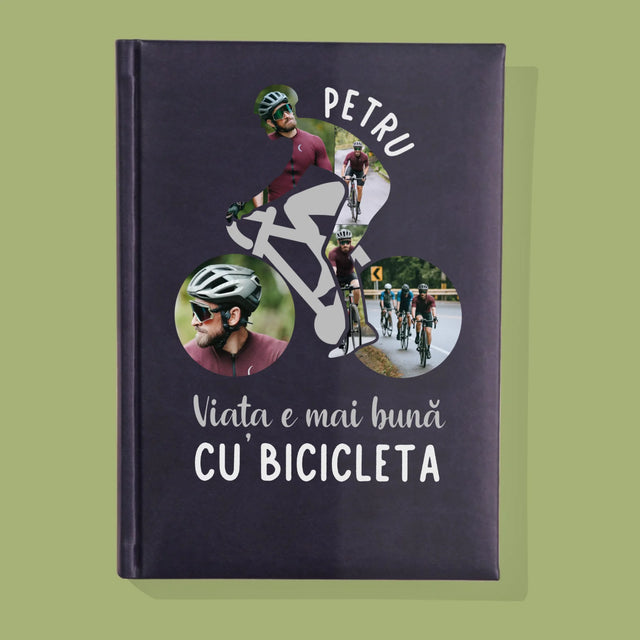 Formă Din Fotografii: Viața E Mai Bună Cu Bicicleta - Carte Pentru Notițe
