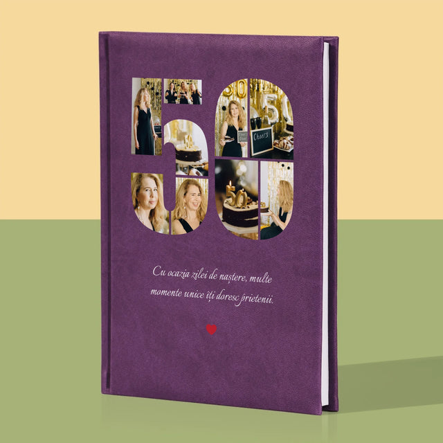 Formă Din Fotografii: A 50 Zi De Naștere - Carte Pentru Notițe