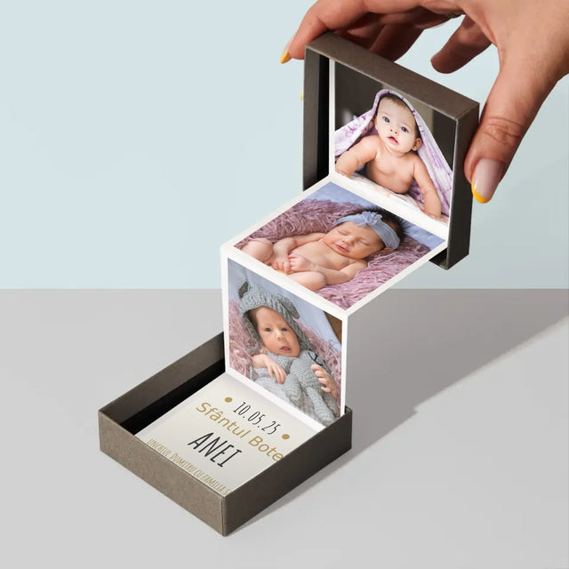 Colaj De Fotografii: Botez Sfânta Cruce - Set De Fotografii Pliante