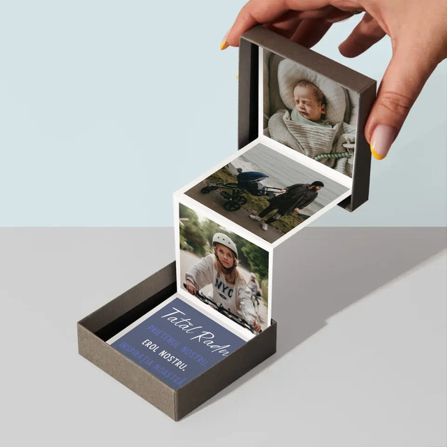 Colaj De Fotografii: Tată Prieten - Set De Fotografii Pliante