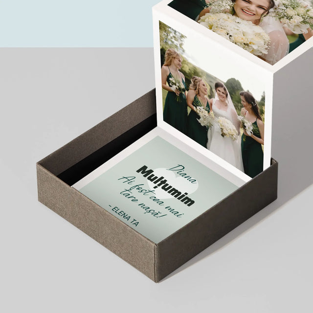 Fotografie Si Semnătură: Ai Fost Cea Mai Tare Nașă! - Set De Fotografii Pliante