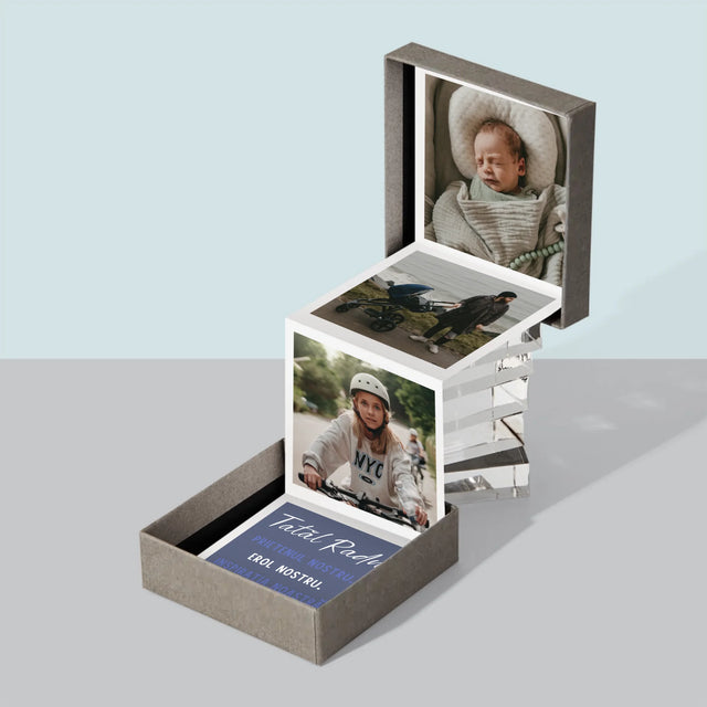 Colaj De Fotografii: Tată Prieten - Set De Fotografii Pliante