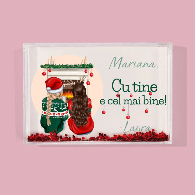 Creator De Personaj: Cele Mai Bune Prietene De Sărbători - Ramă De Sticlă Cu Apă Pentru Fotografii