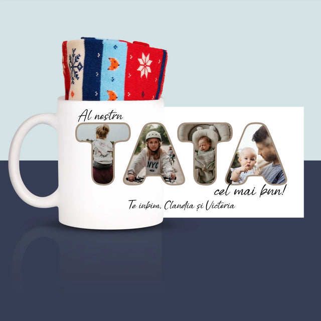 Cuvânt Din Fotografii: Tatăl Nostru Este Cel Mai Bun - Șosete De Iarnă Într-O Cană