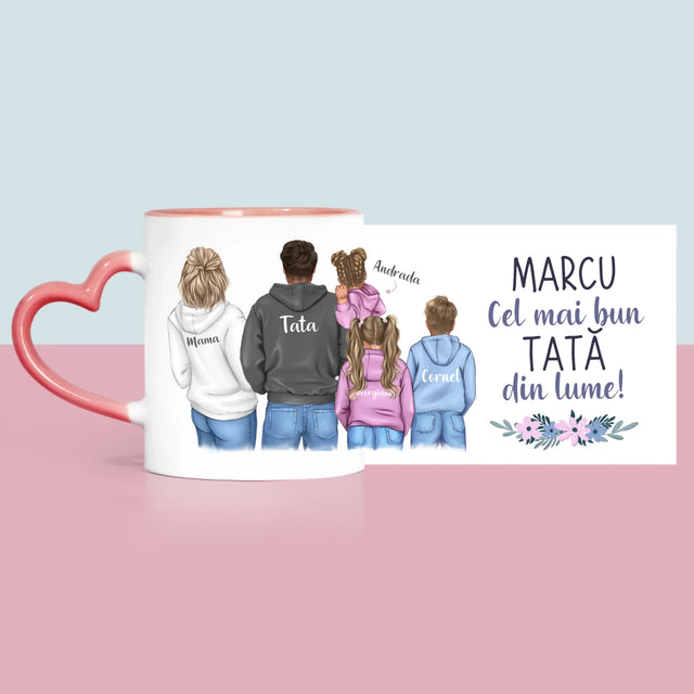 Creator De Personaj: Familie Cu Copii - Cană