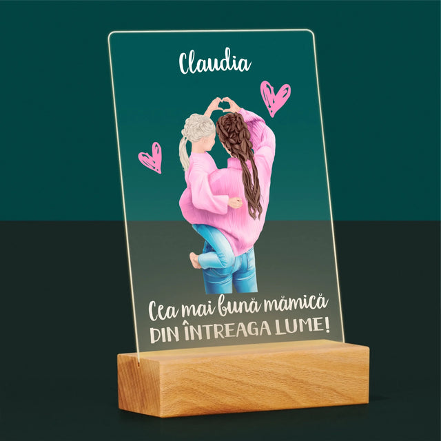 Creator De Personaj: Cea Mai Bună Mămică Din Lume - Imprimare Pe Sticlă Acrilică (Verticală)