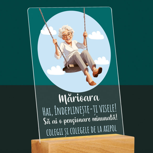 Numele Și Semnătura: Îndeplinește-Ți Visele - Imprimare Pe Sticlă Acrilică (Verticală)