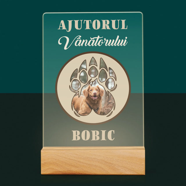 Formă Din Fotografii: Ajutorul Vânătorului - Imprimare Pe Sticlă Acrilică (Verticală)